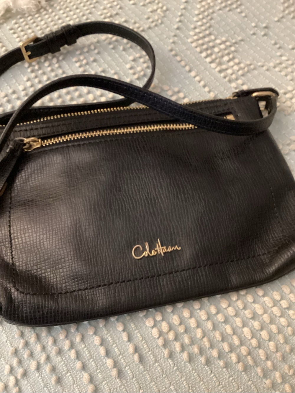 Cole Haan Black Leather Crossbody Bag